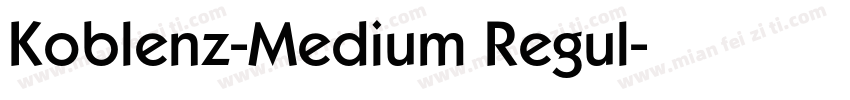 Koblenz-Medium Regul字体转换